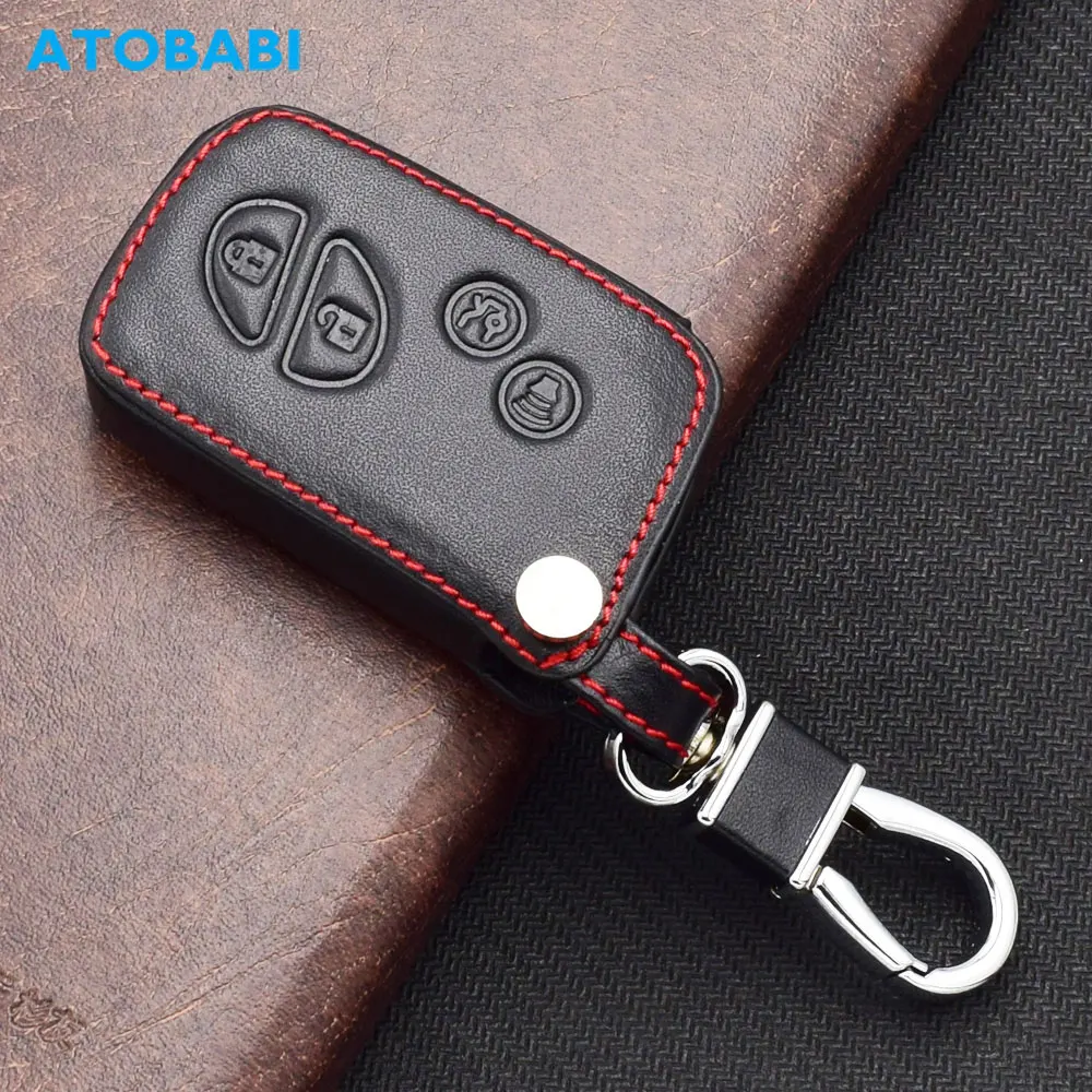 ATOBABI Leather Car Key Case Keychain For Lexus LX570 GX460 RX270 RX350 RX450 LS460 LS600H ES350 GS300 IS250 IS350 Remote Cover