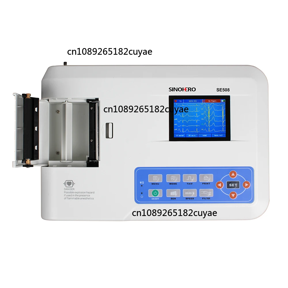 Hot Sale Medical VET Electrocardiograph Portable Ecg Machine 12 Lead 3 Channel ECG Veterinary Digital Ekg Cardiograph Machine