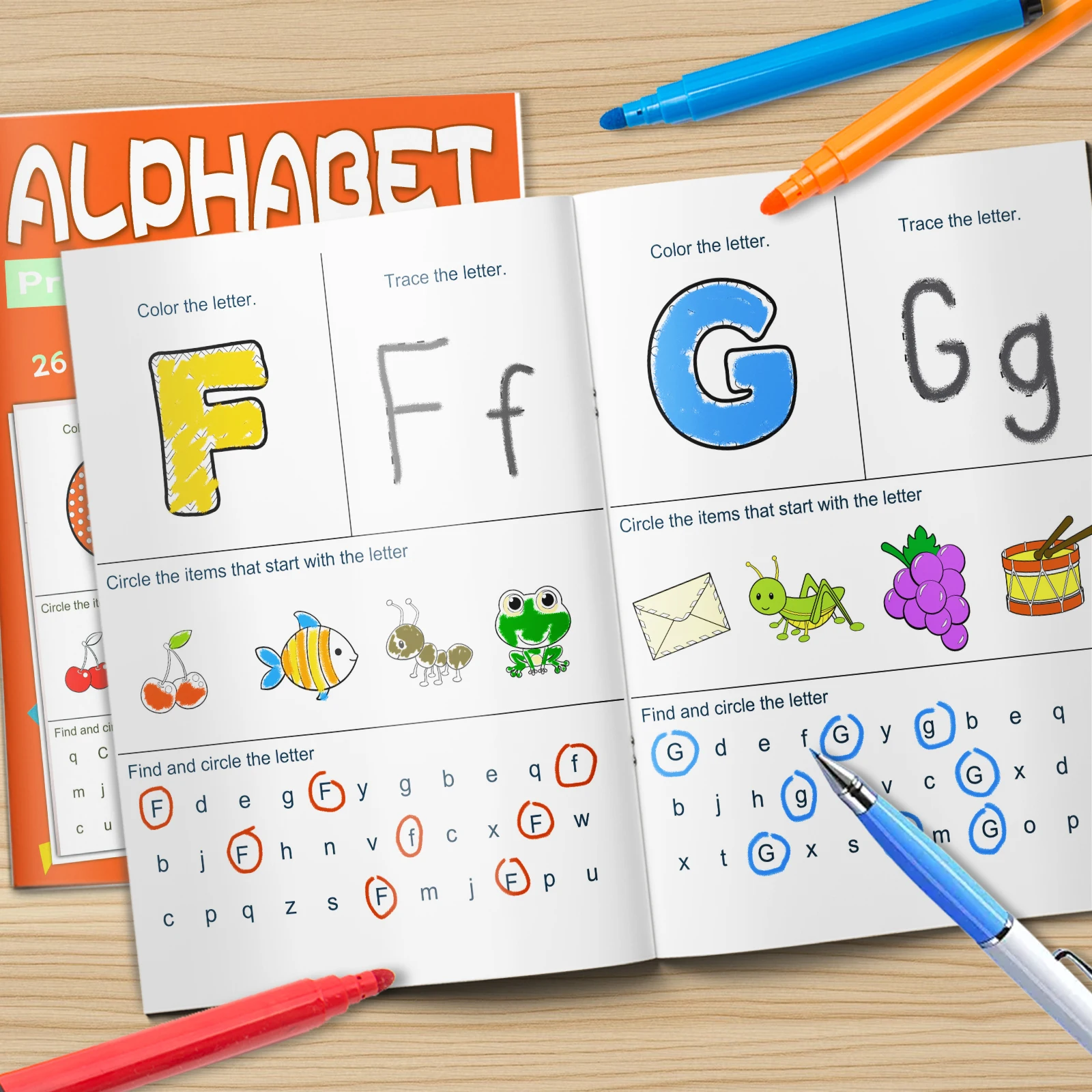 

Alphabet Tracing Book for Preschoolers – Early Writing and Phonics Practice Workbook