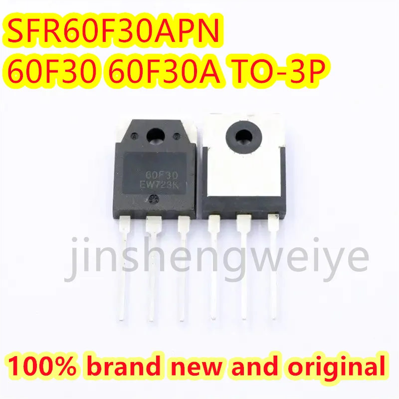 5PCS Free Shipping 60F30A 60F30 SFR60F30APN SFR60F30 100% Brand New and Original TO-3P 300V 60A Fast Recovery Diode Now