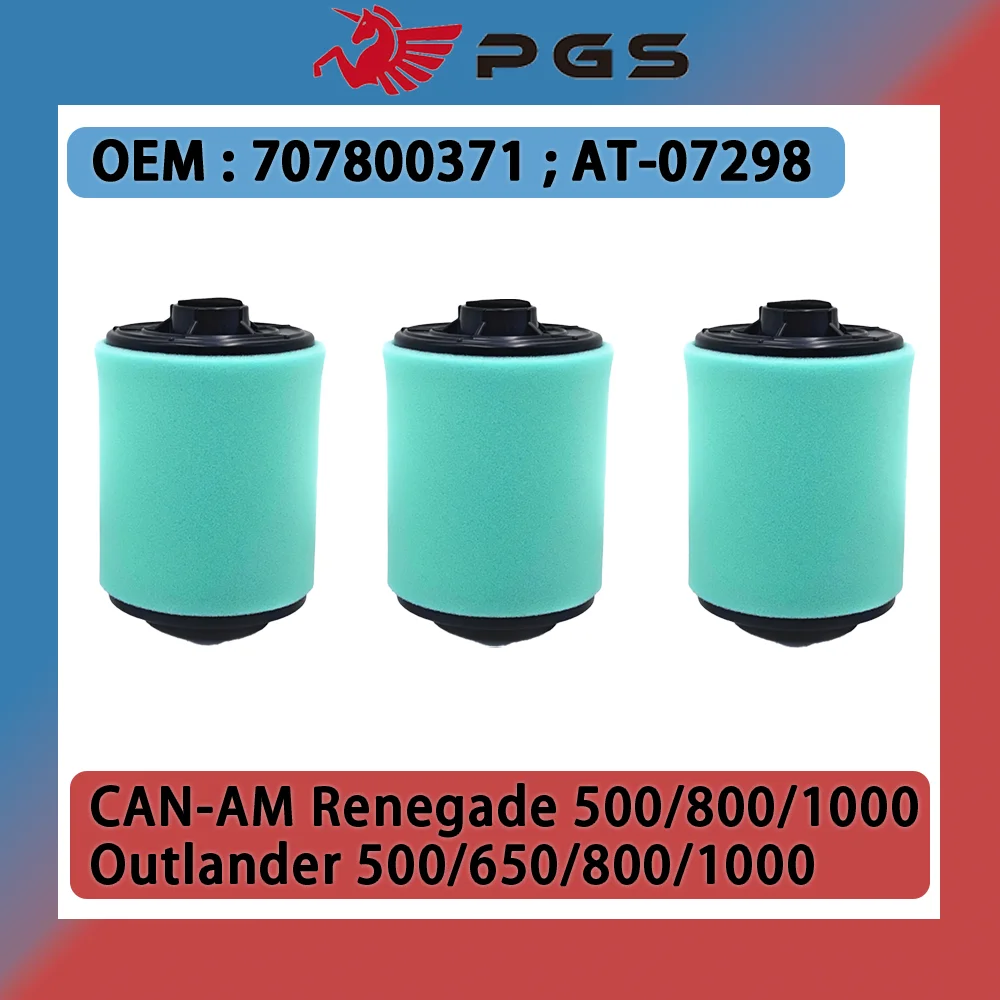 

Воздушный фильтр 3 шт. 707800371 Замена для Can‐Am Outlander 1000 4x4 2012 2013 2014 2015 Аксессуары для квадроциклов Outlander 500 800