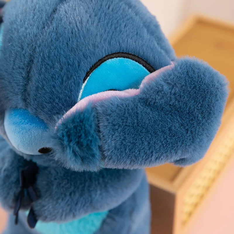 Disney kawaii ponto brinquedo de pelúcia bonito azul fofo boneca de pelúcia com orelhas em movimento macio fofinho plushie para crianças aniversário presente de natal