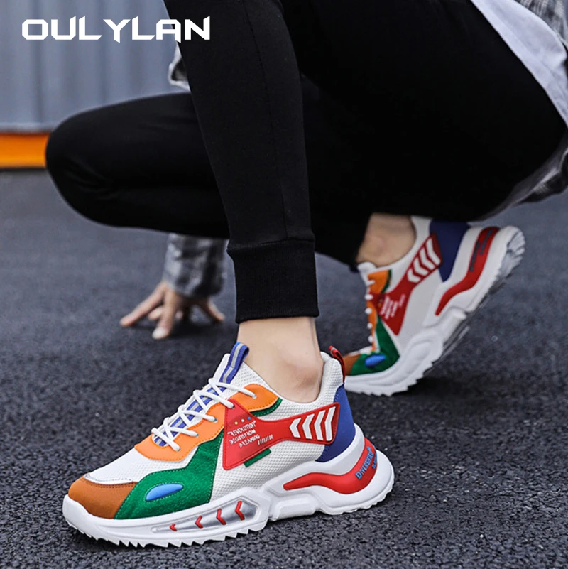 

Men's Shoes Fashion Breathable Mesh Sneakers Spring Summer Thick Soled Height Increasing Shoes Men's Trendy Sports Shoes