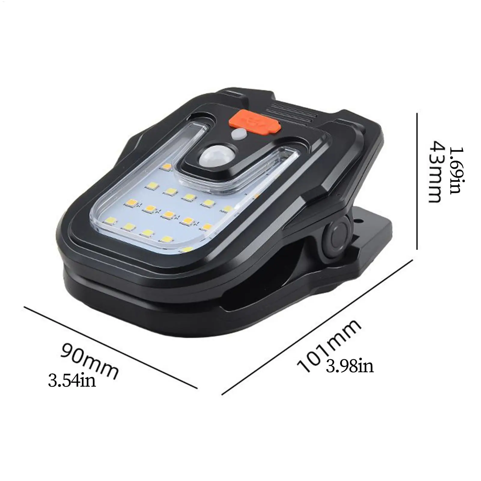 Clip On Solar Lichter Im Freien Wasserdichte Outdoor Solar Clip Licht Motion Sensor Beleuchtung Tragbare LED Für Zaun Tor Garten