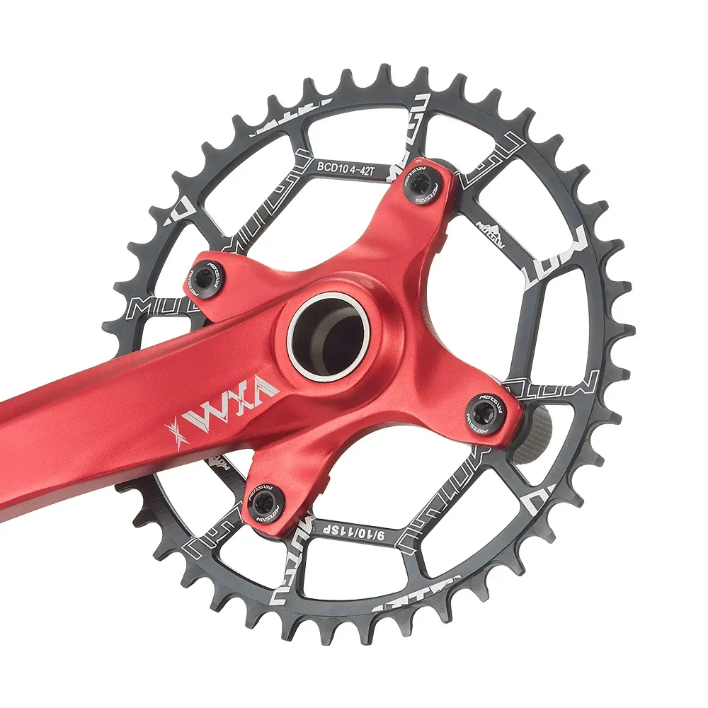 MOTSUV 104BCD 40T 42T 44T 46T 48T 50T 52T Mountain Bicycle Chainwheel MTB Crankset Narrow Wide Round Chainring