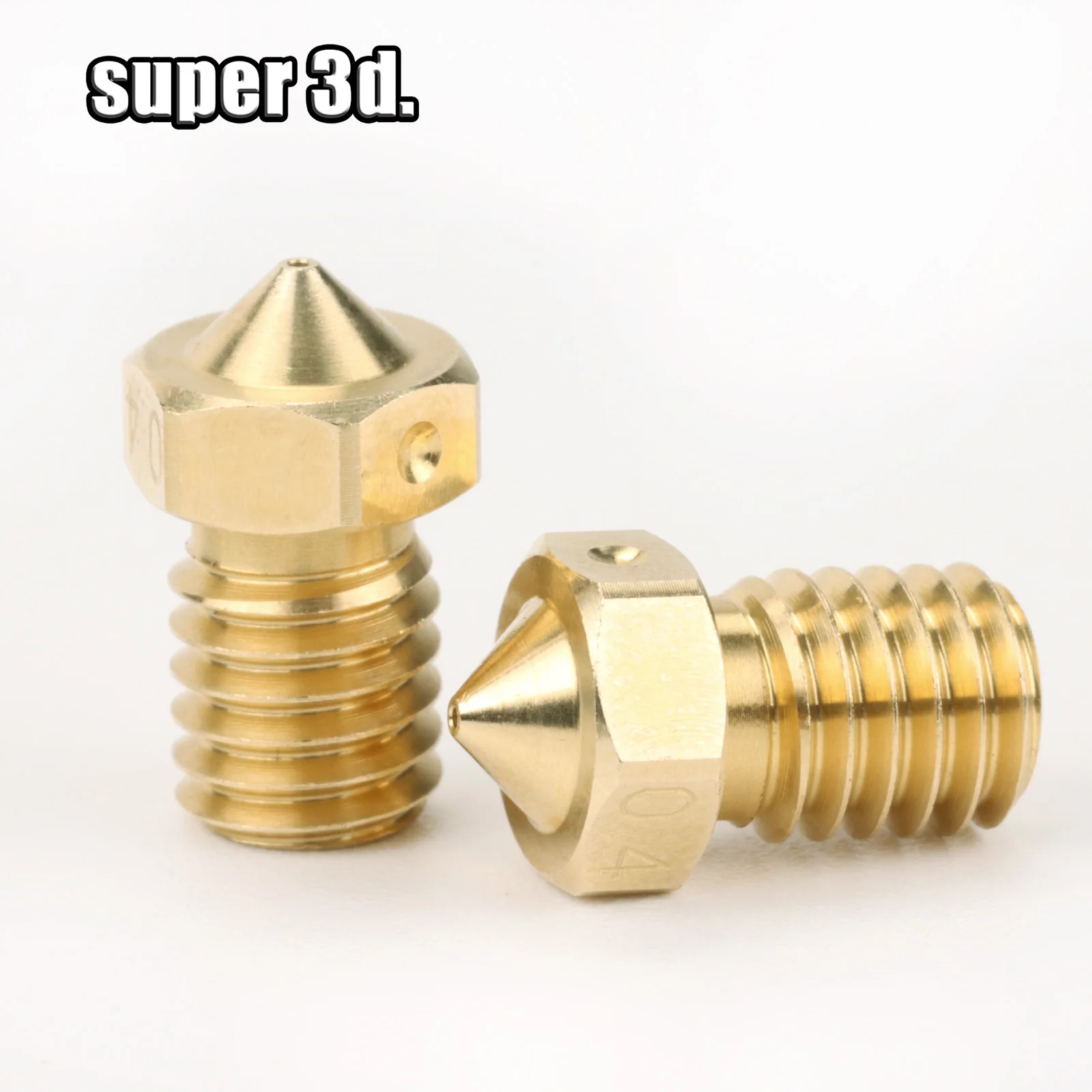 3D V6หัวฉีดทองแดงทองเหลืองชิ้นส่วนเครื่องพิมพ์สำหรับ V6 E3D ความแม่นยำสูง1.75มม. หัวฉีด V5