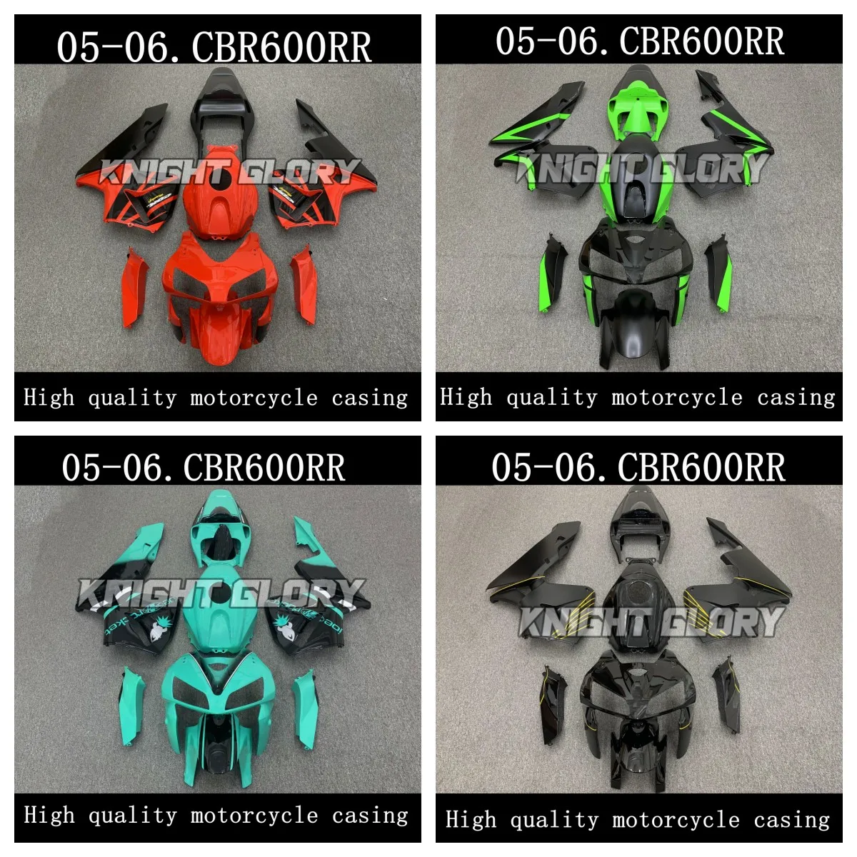 

Motorcycle complete set parts, suitable for CBR600RR 2005 2006 models. Body cover kit. injection molding