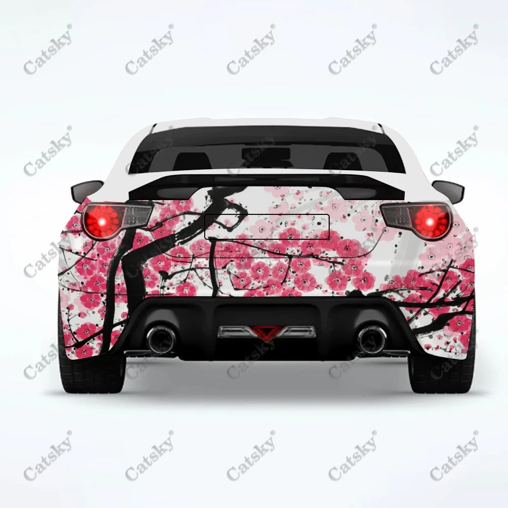 plum bossom Car stickers truck tail modified custom suitable for SUV car truck packaging stickers decals