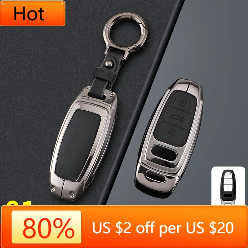 

Interior Mouldings Suede Car Key Case Cover Protector Shell Fob For Audi Q8 A6 A3 A8 C8 S6 RS6 A7 S7 RS7 RSQ8 8Y D5 4N RS E-tron