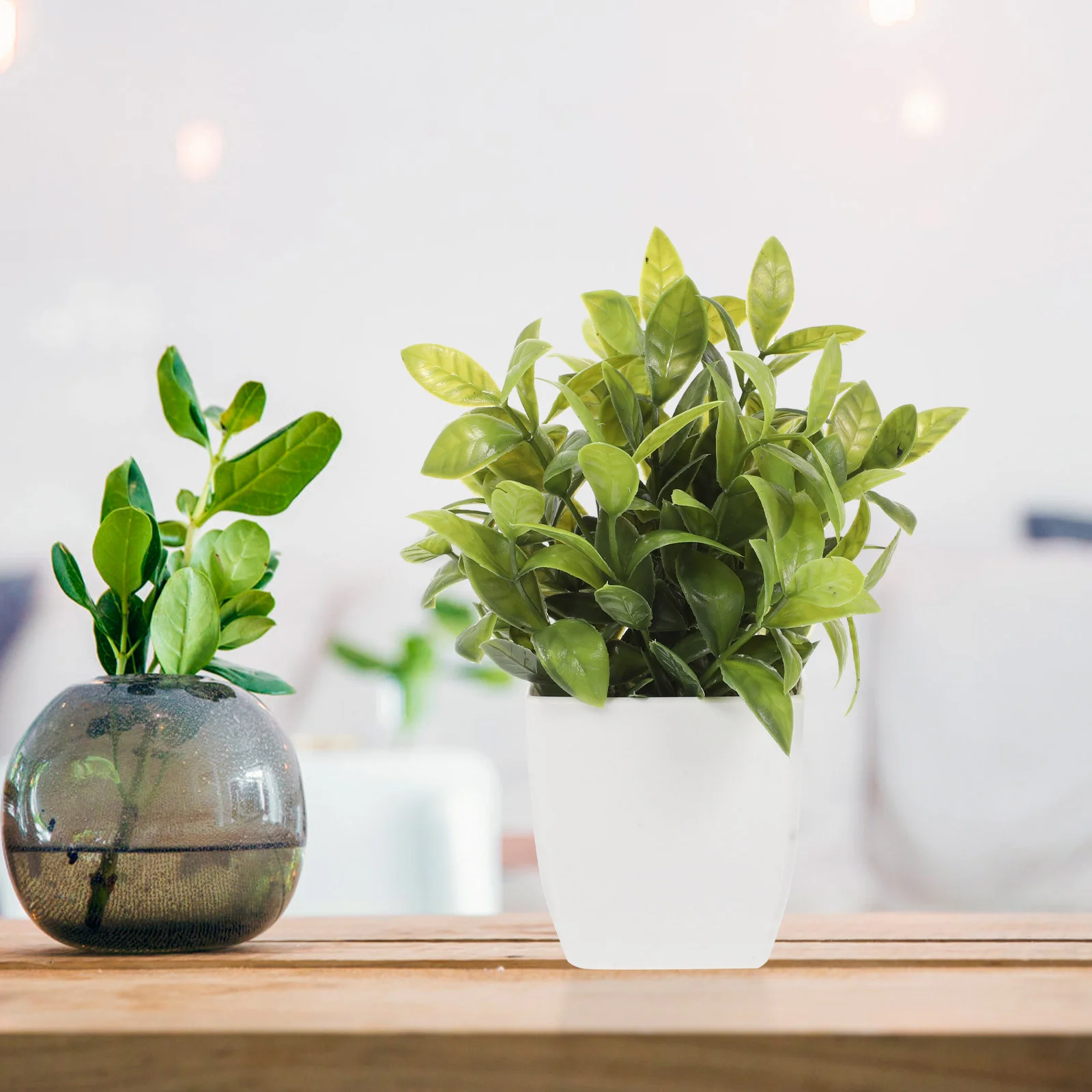 4 pezzi di piante artificiali in vaso mini piante finte per interni alti bonsai figurine decorazioni finte per la casa