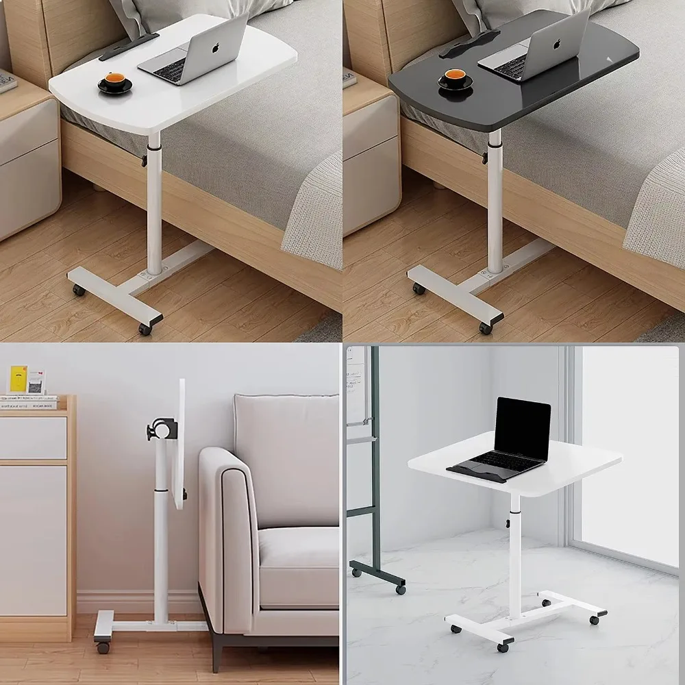 Movable Folding Side Table Sofa Bedside Movable Table Angle Height Adjustable Mini Table