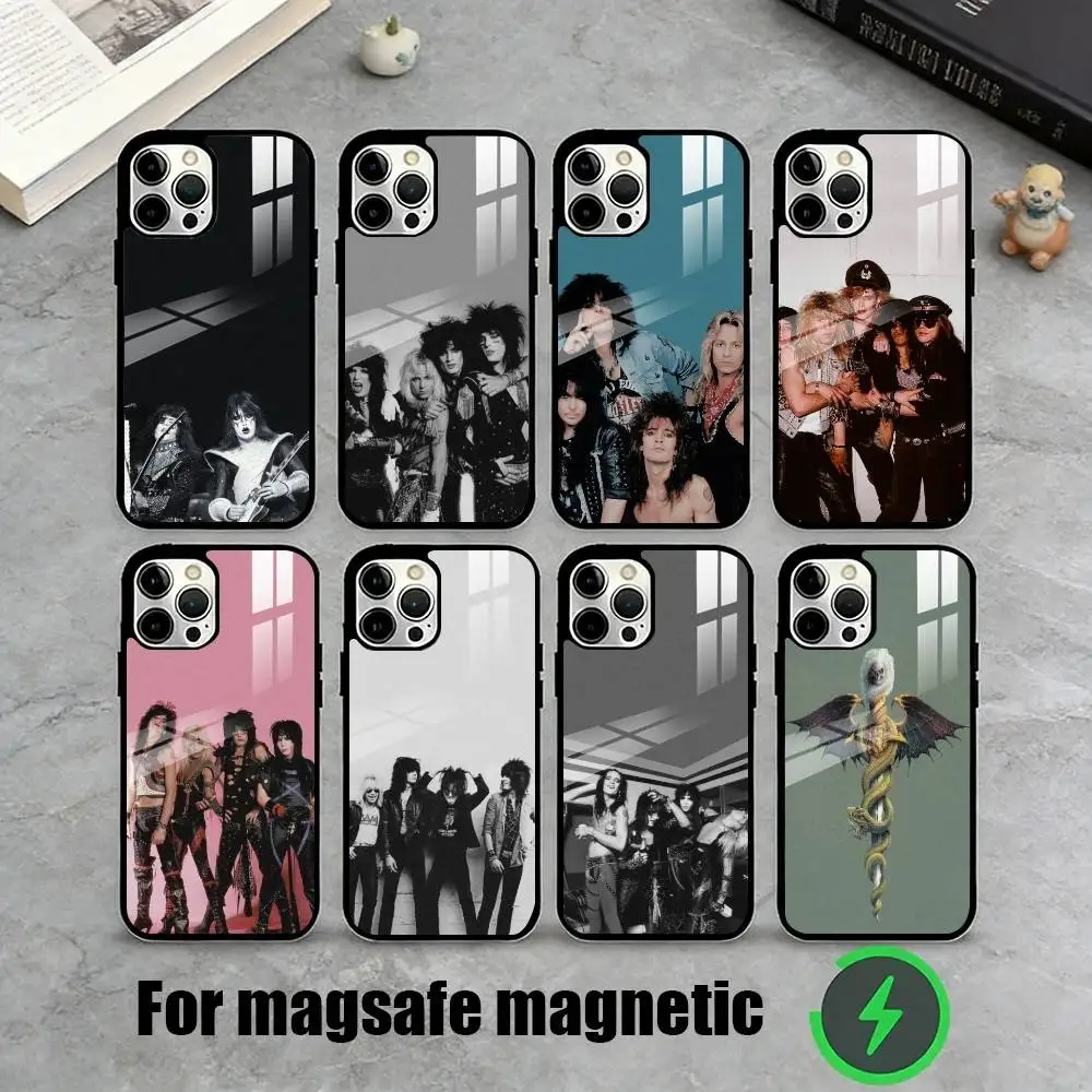 

80s M-MotleyS C-CrueS Phone Case For iPhone17,16,15,14,13,12,11 Plus,Pro Magnetic For Magsafe Wireless Charging