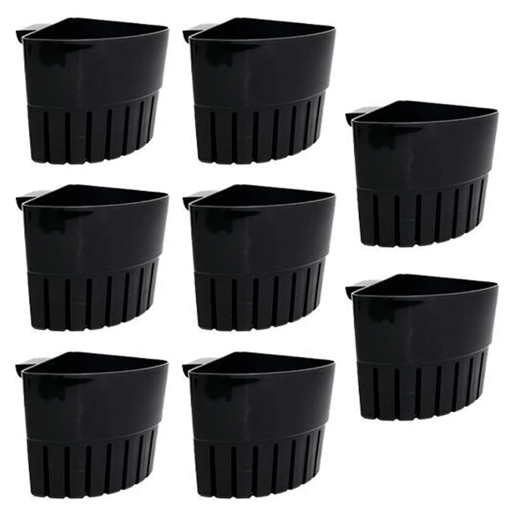 For Maximizing Tank Space Transparent Aquarium Corner Plant Pot Transparent Corner Plant Pots Space Saving Design