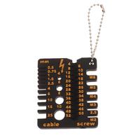 Screw Drill Bit Gauge For Nuts Bolts Threads Portable Nut And Drill Bit Thread Checker 3D Printed Wire Screw Measuring Tool