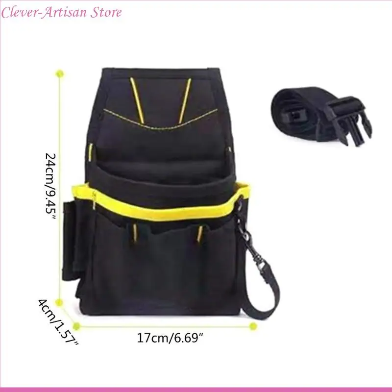 E06B Oxford Tool Pocket Belt Bag Small Pocket Tool Bag حقيبة عمل محترفة محترفة من فني الكهرباء