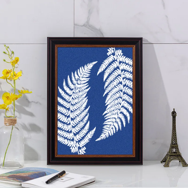 A4 Cyanotype Paper Refill 5/10/20Pcs Sun Print Art Paper Even Sensitivity Clear Imaging Retro Craft Decorative Art Gift