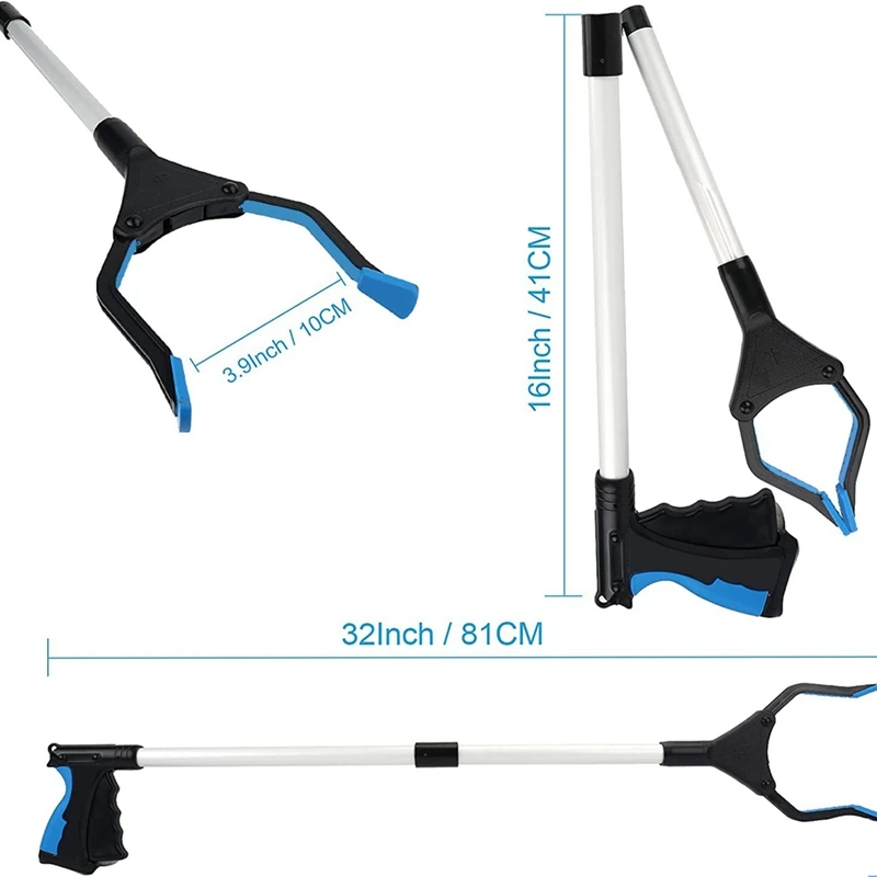 O lixo dobrável pega a ferramenta, alcances da liteira, catadores, pegam ferramentas, prolongador do prendedor, grabber, dobrável, durável
