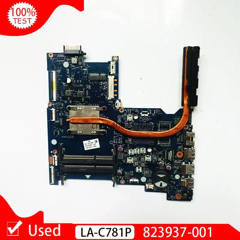 

Used FOR HP Notebook 15-AF Laptop Motherboard A4-5000 CPU LA-C781P 823937-001 823937-501 823937-601 Main Board