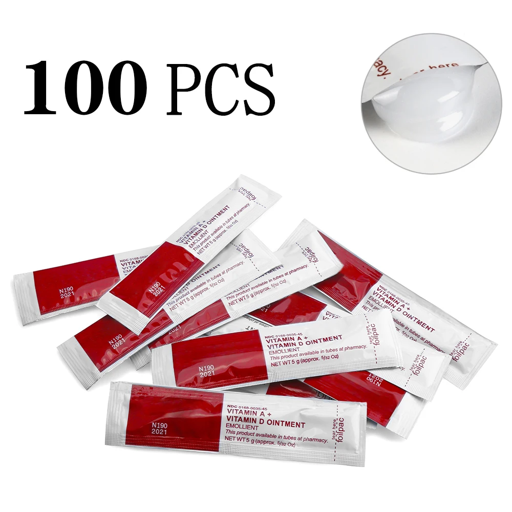 30/50/100PCS Tattoo Aftercare Cream A&D Tattoo Repairing Cream For Tattoo Body Art Fougera Vitamin Ointment Tattoo Care Supplies