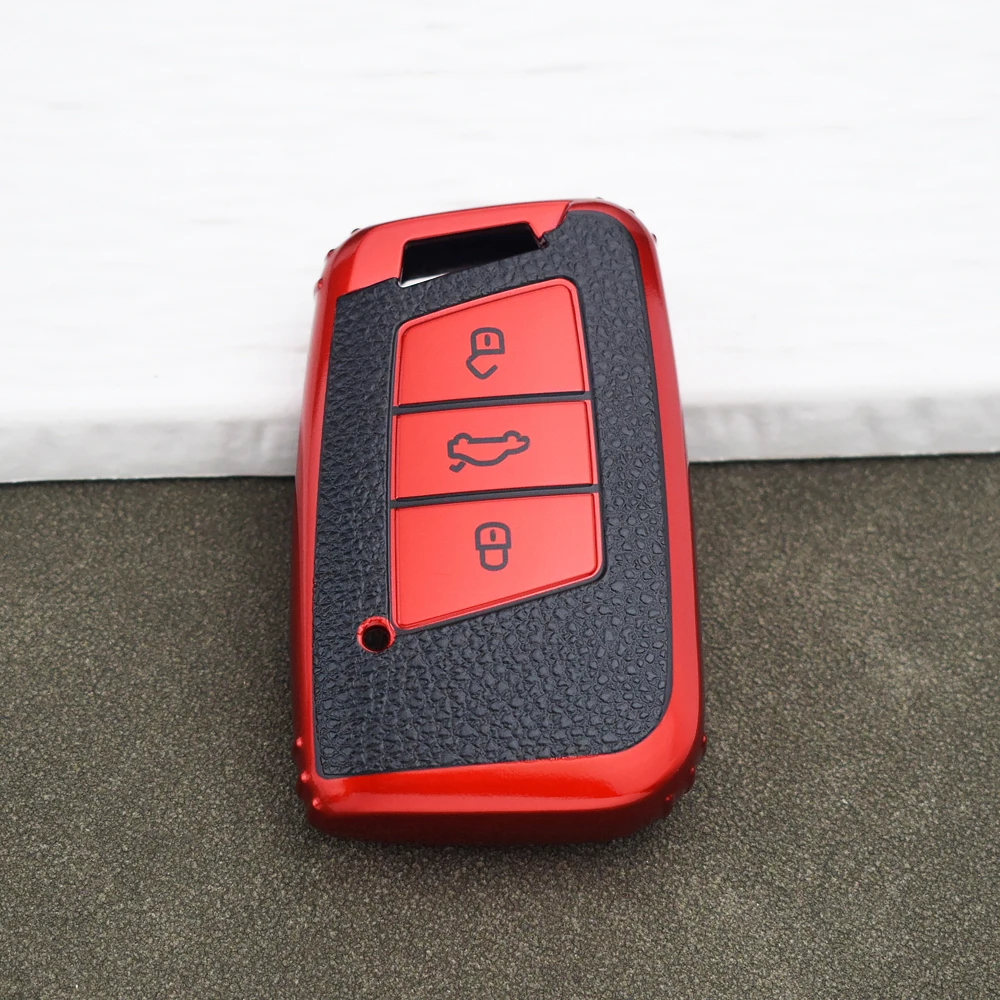 TPU Car Key Cover Case Fob for VW Volkswagen Magotan Magotan GTE Passat B6 B7 B8 CC Arteon for Skoda Fabia Superb A7 Kodiaq view 5