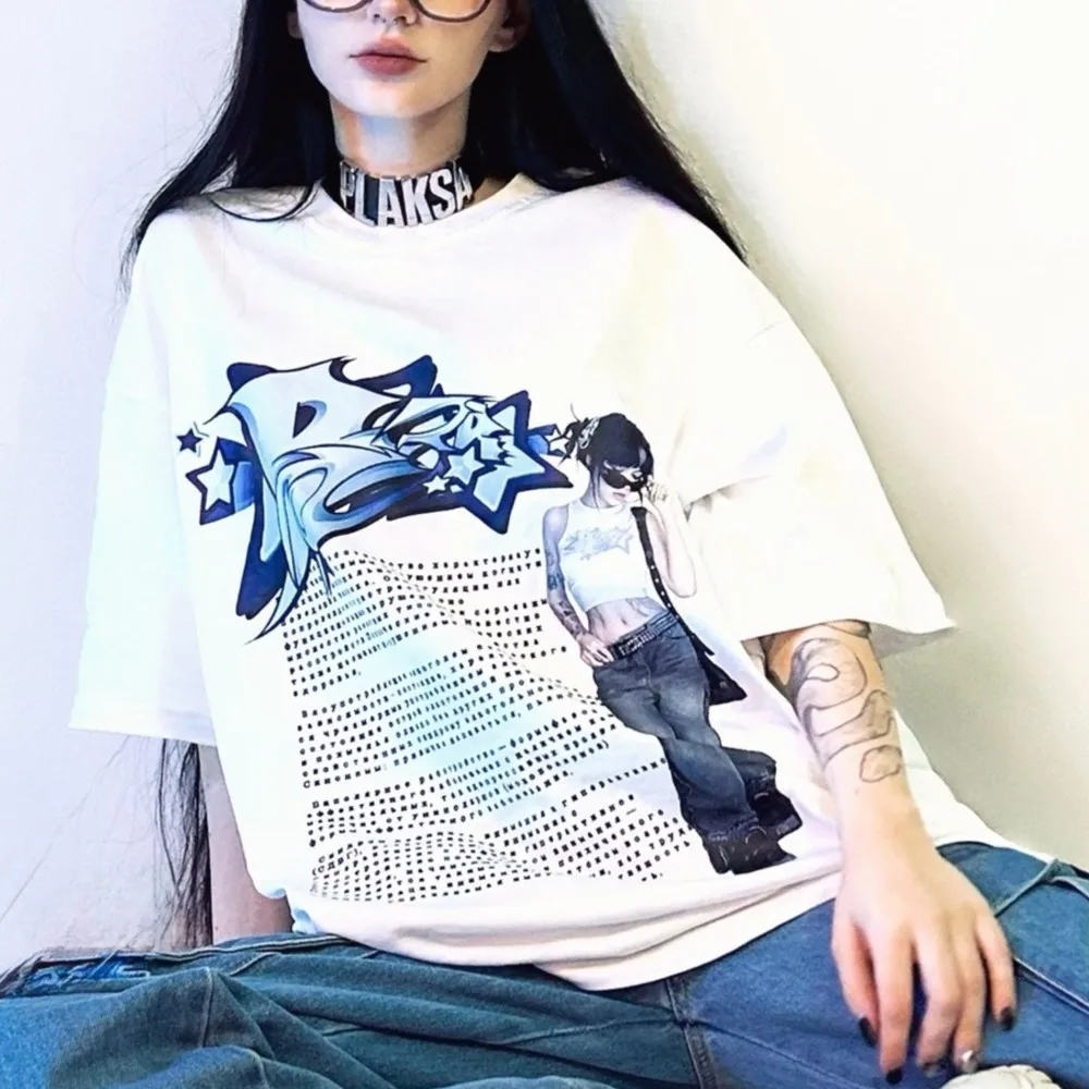 Harajuku Oversized Streetwear Men's Clothing bebrina Graphic Print Tshirt Cotton Hip Hop Aesthetic Short Sleeve Top Tee Goth Y2k