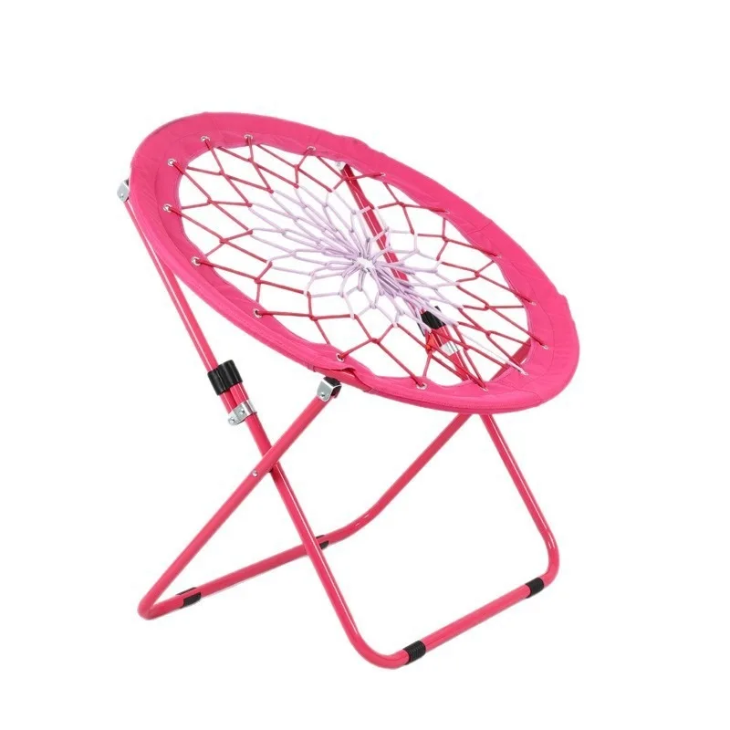

Outdoor folding portable bungee jumping chair moon elastic folding chair fishing casual breathable backrest lazy
