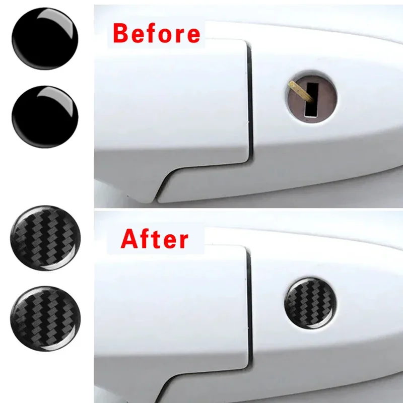 

4/8/16PCS Auto Lock Eye Sticker Lock Hole Decorative Protective Cover Door Keyhole Anti-blocking Decorative Sticker Universal