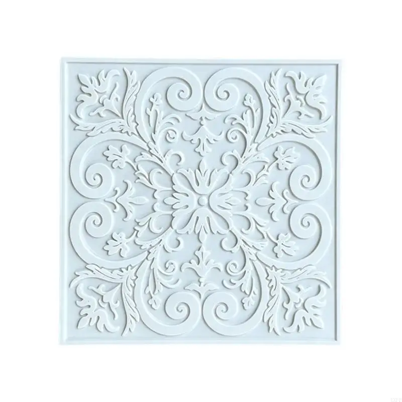 Small Embossed Ceiling Tile Decorative Miniature Panel for Model Building