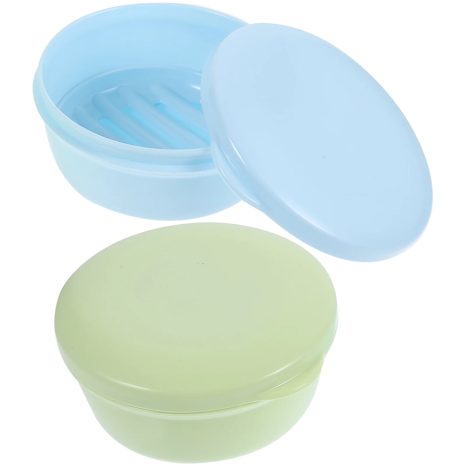 

2pcs Travel Soap Box Travel Leakproof Soap Container Portable Sealed Soap Dish Holder with Lid