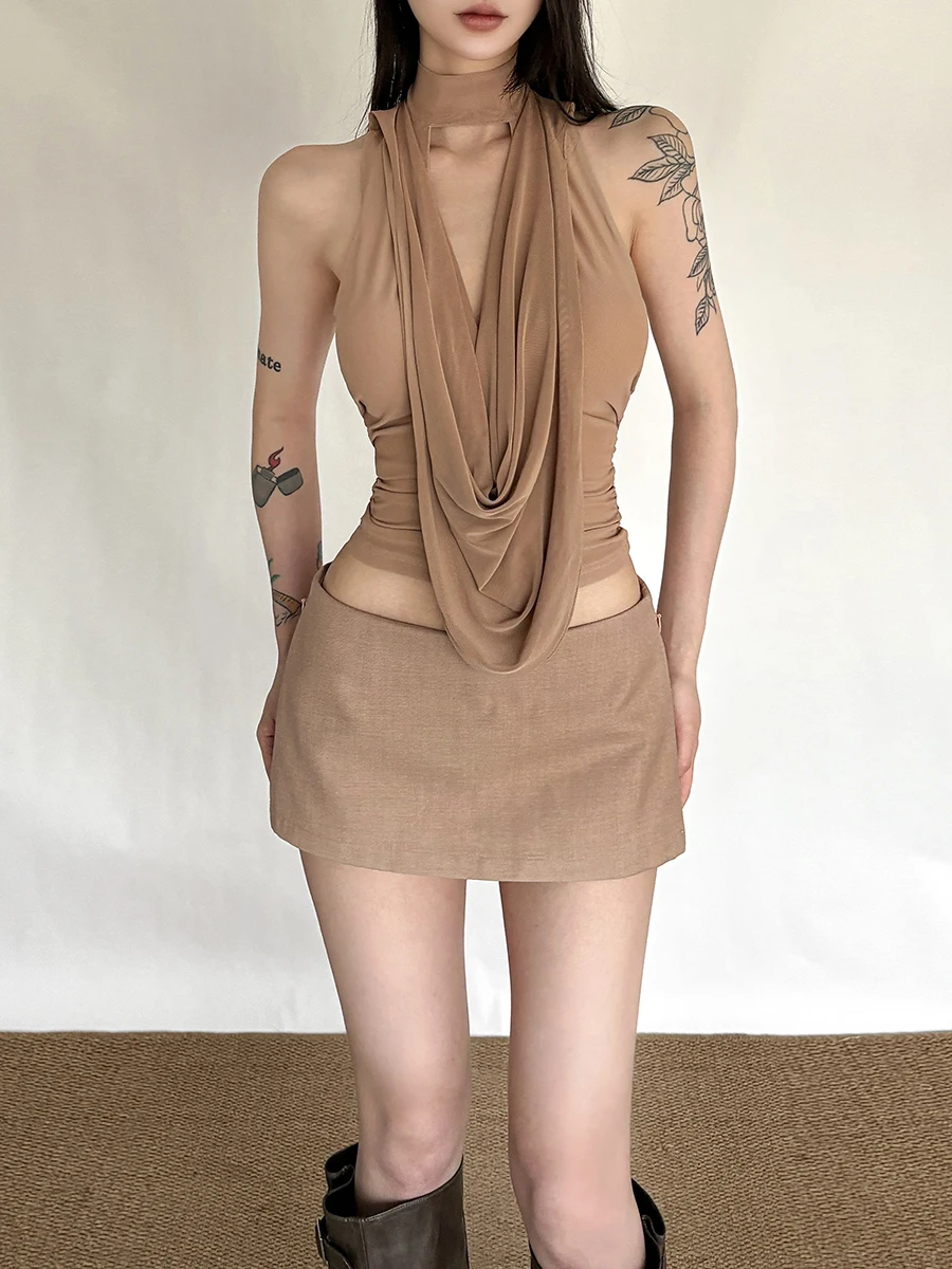 Женский комплект с юбкой Ter Ne Sweet And Spicy Sle, модный комбинированный топ и юбка, удобная осенняя одежда среднего размера