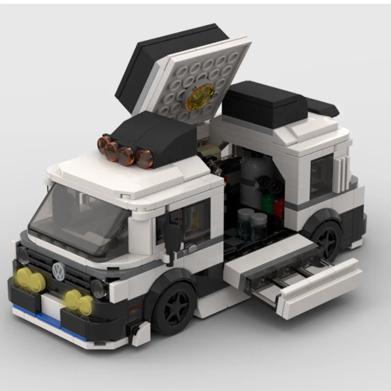 

497PCS New MOC City Highway 1985 T3 Modified Car DIY Creative Educational Building Blocks Children's Toy Gift