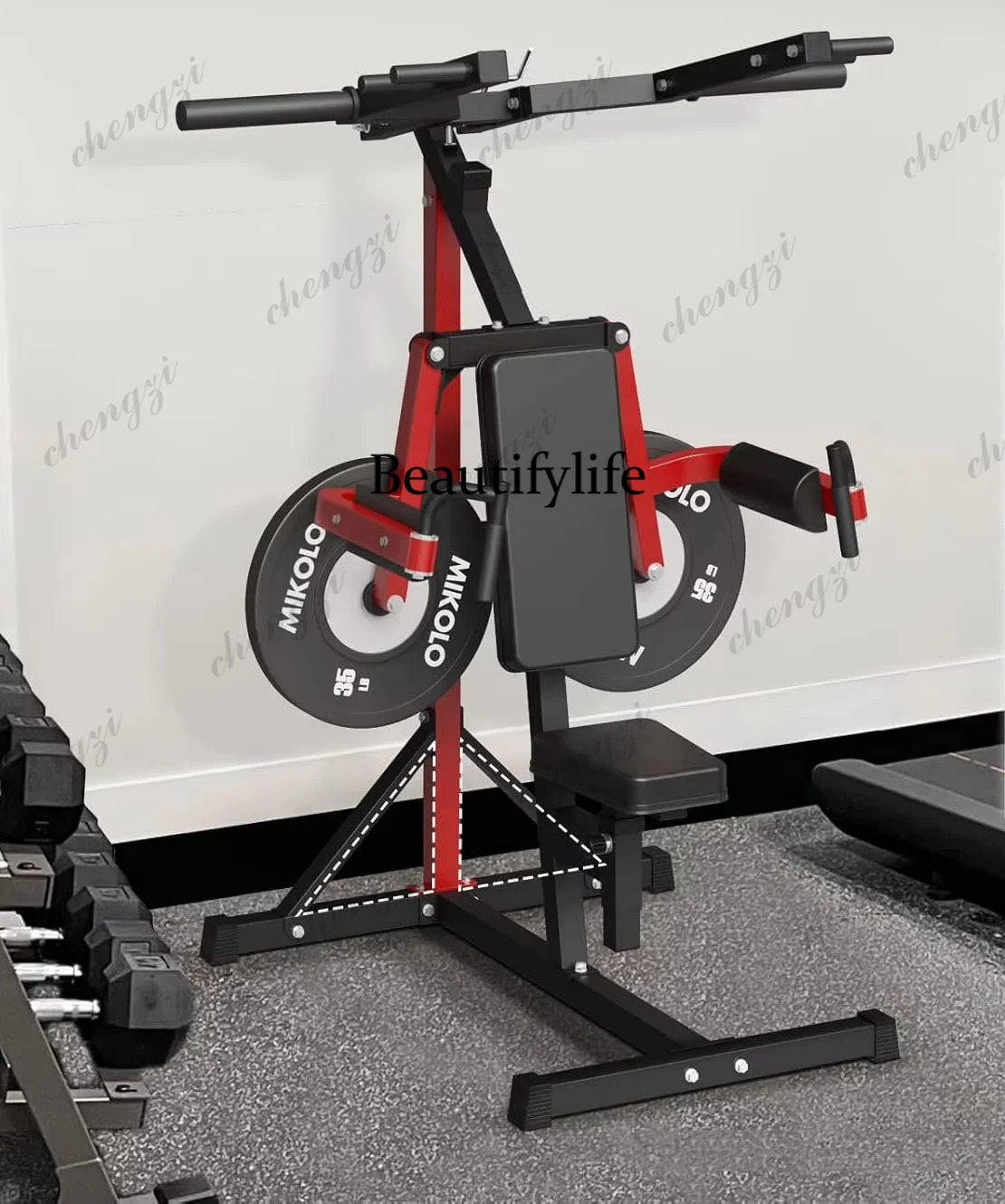 Sitting Posture Recommendation Fitness Equipment, Side Flat Lifting Hip Pushing Machine, Pull Up Training Machine