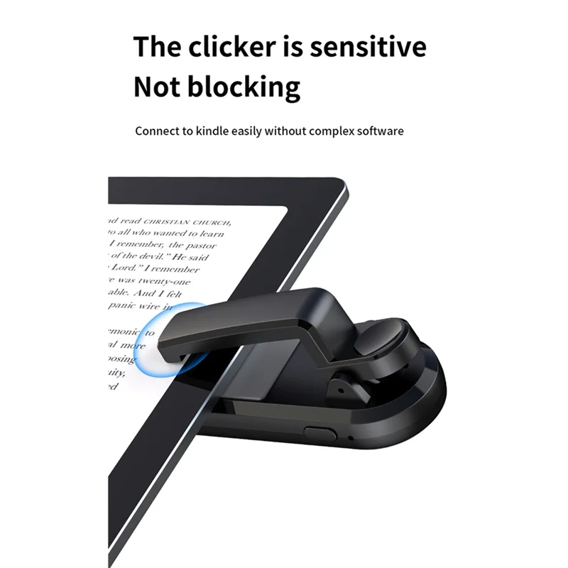 BAAY Fernbedienung für Kindle Paperwhite Oasis Kobo Ereaders + Page Turner Kamera Camcorder Fernbedienung Extender Weiß