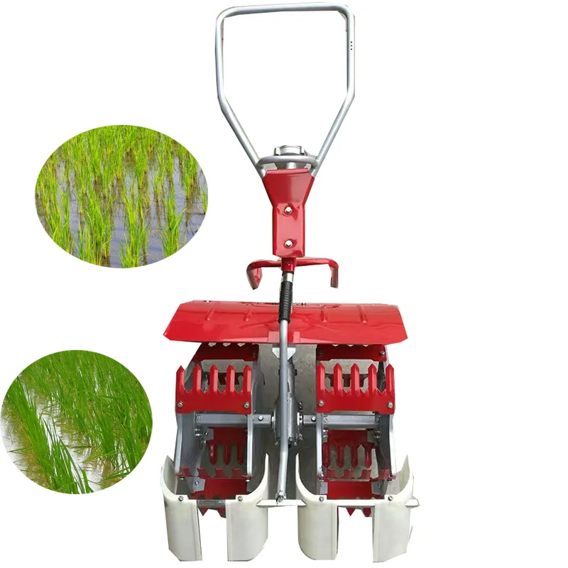 Desmalezador de arroz con motor de alta productividad, máquina de deshierbe de gasolina de 2 y 3 filas para componente de motor central de campos de arroz