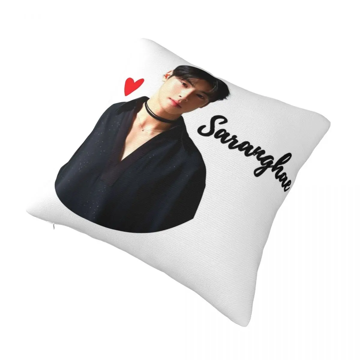 Home Decor I Love Cha Eun Woo Kpop Kdrama Lover Pillowcases Accessories idol Pillow Covers Square Multi-Size