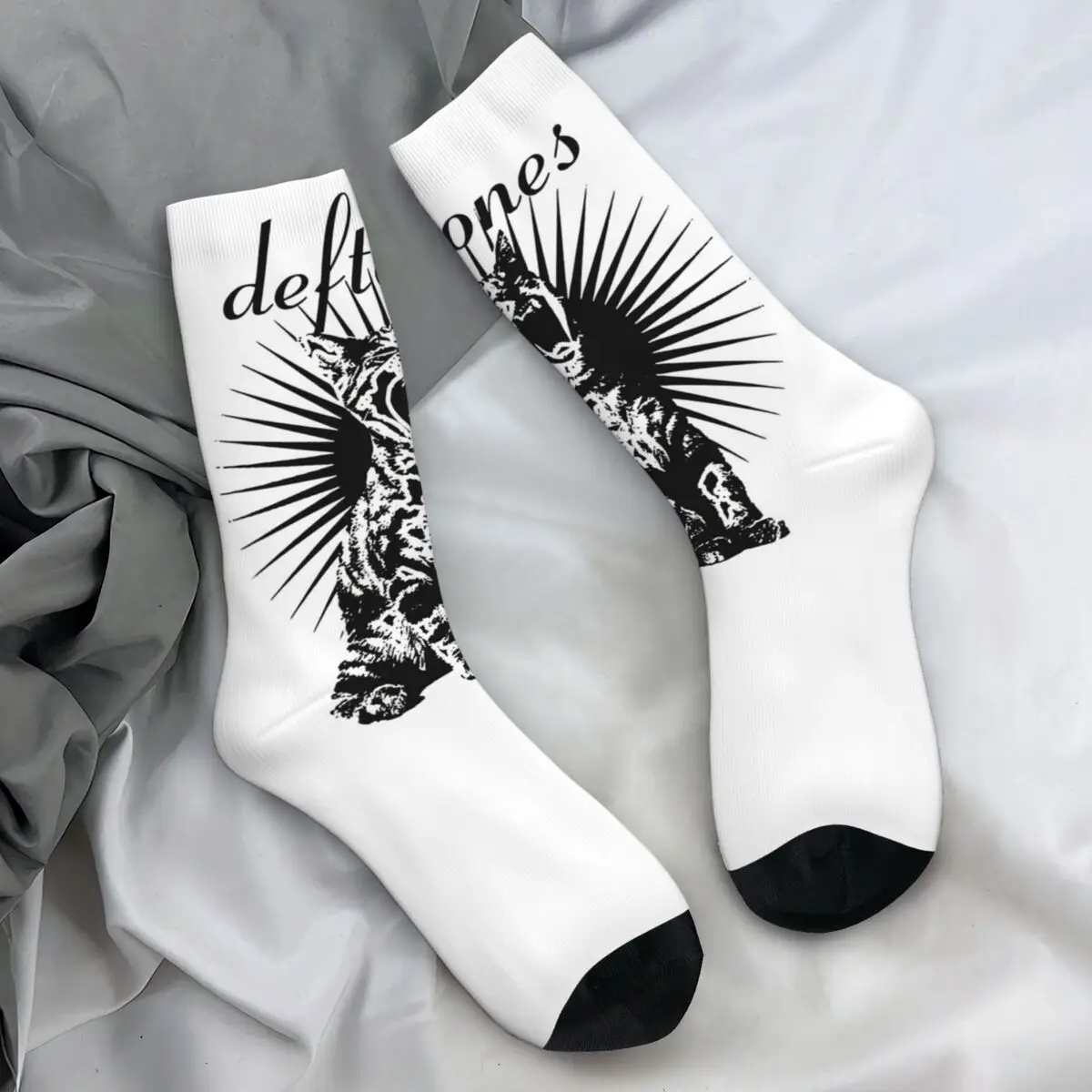 Unisex Men Socks Deftones Metal Punk Stockings Spring Casual Warm Soft Socks Graphic Climbing Non-Slip Socks