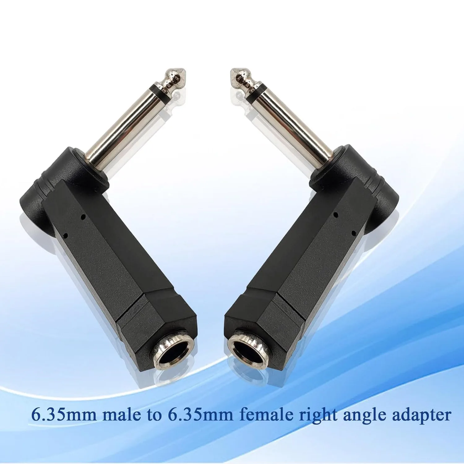 1 шт. 6,35 мм 1/4 "папа-мама TRS стерео аудио разъем прямоугольный динамик гитарный кабель для наушников адаптер для динамика Studio