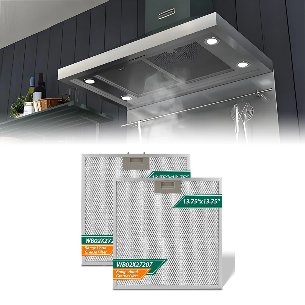 For GEt Rid of Unwanted Efficiently Working 2PC for aluminium Grease Filter Set WB02X27207 Compatible with For GE Models