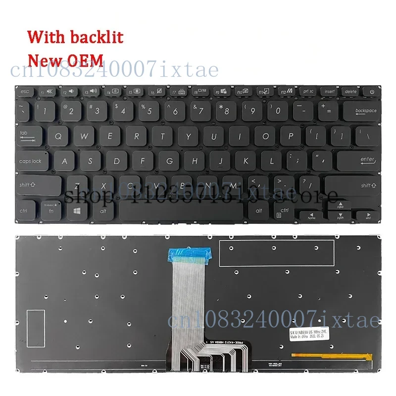 N New original laptop keyboard for Asus x415 x415j v4200j v4200e m4200u y4200d y4200f x412u x412f a409j a409m x409u x409ua x409f