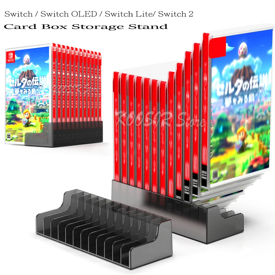 New Nintendoswitch Switch 2 Game Cards Box Stand Storage Case