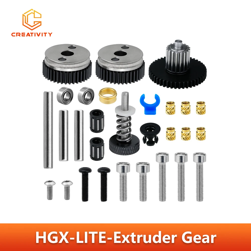 

HGX-LITE-Extruder Gear All Metal Hardened Steel Reduction Gear Extruder For ceality CR10/Ender3 Series 3D Printer Accessories