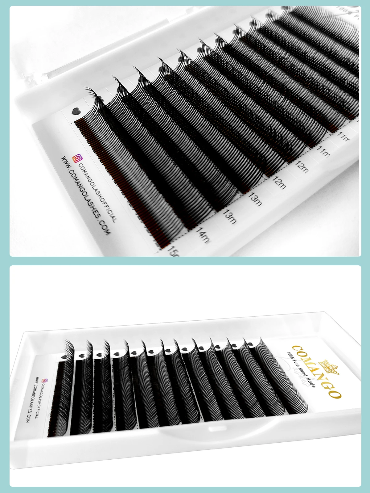 CoMango 5D Flora Wimpern 0,07 mm Easy Fan Wimpernverlängerung Großhandel vorgefertigtes Volumen 12 Reihen natürliche weiche Wimpern – Detail 7