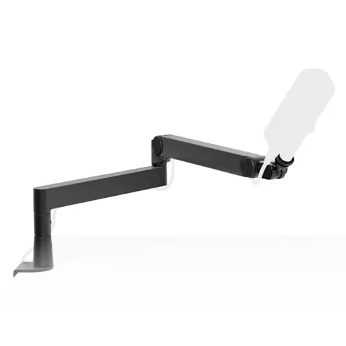 Aluminum Foldable Gas Spring Mic Scissor Boom Arm 360 Swivel Base 3/8