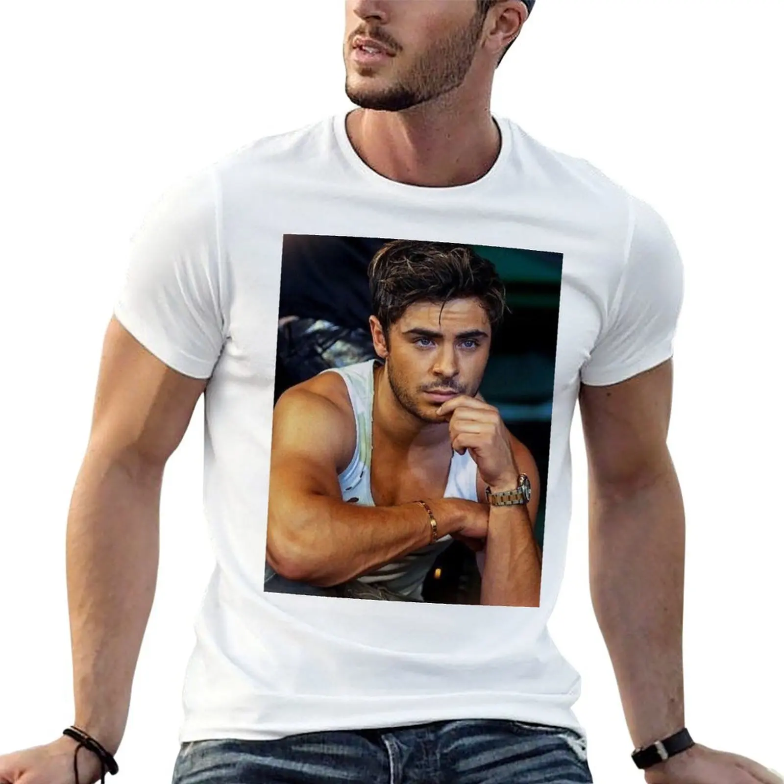 

Zac Efron Model T-Shirt t shirts with prints t shirts for man slim fit T-Shirt