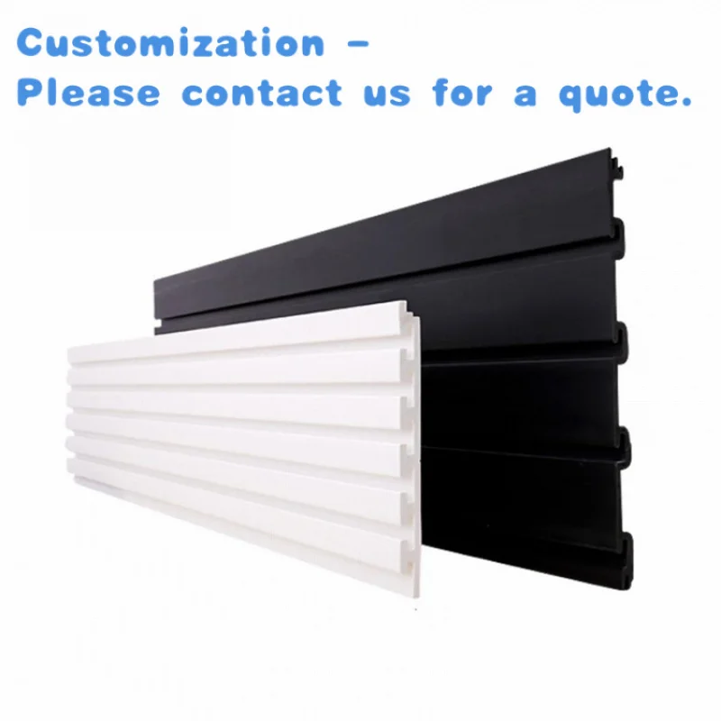 custom.Kainice Slat Wall Shoe Display Backsplash Heavy Duty Wall Organizers Black Slat Wall Panel Pvc