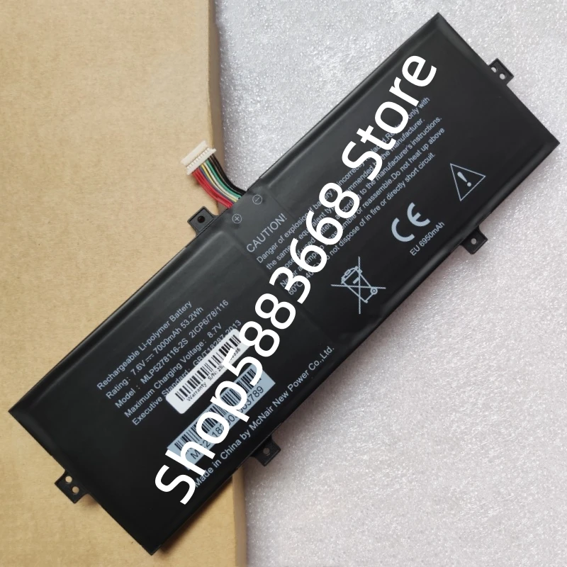 For Haier Leader 351 SC351 Pro AU351 YR133 Notebook 7.6V 7000mAh 53.2Wh 10-pin 10-wire Laptop Battery MLP5278116-2S