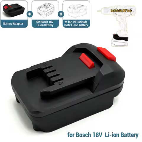 Battery Adapter Converter for Bosch 18V Lithium Battery to forLidl Parkside X20V Li-Ion Power Tool Accessories(NO Battery )