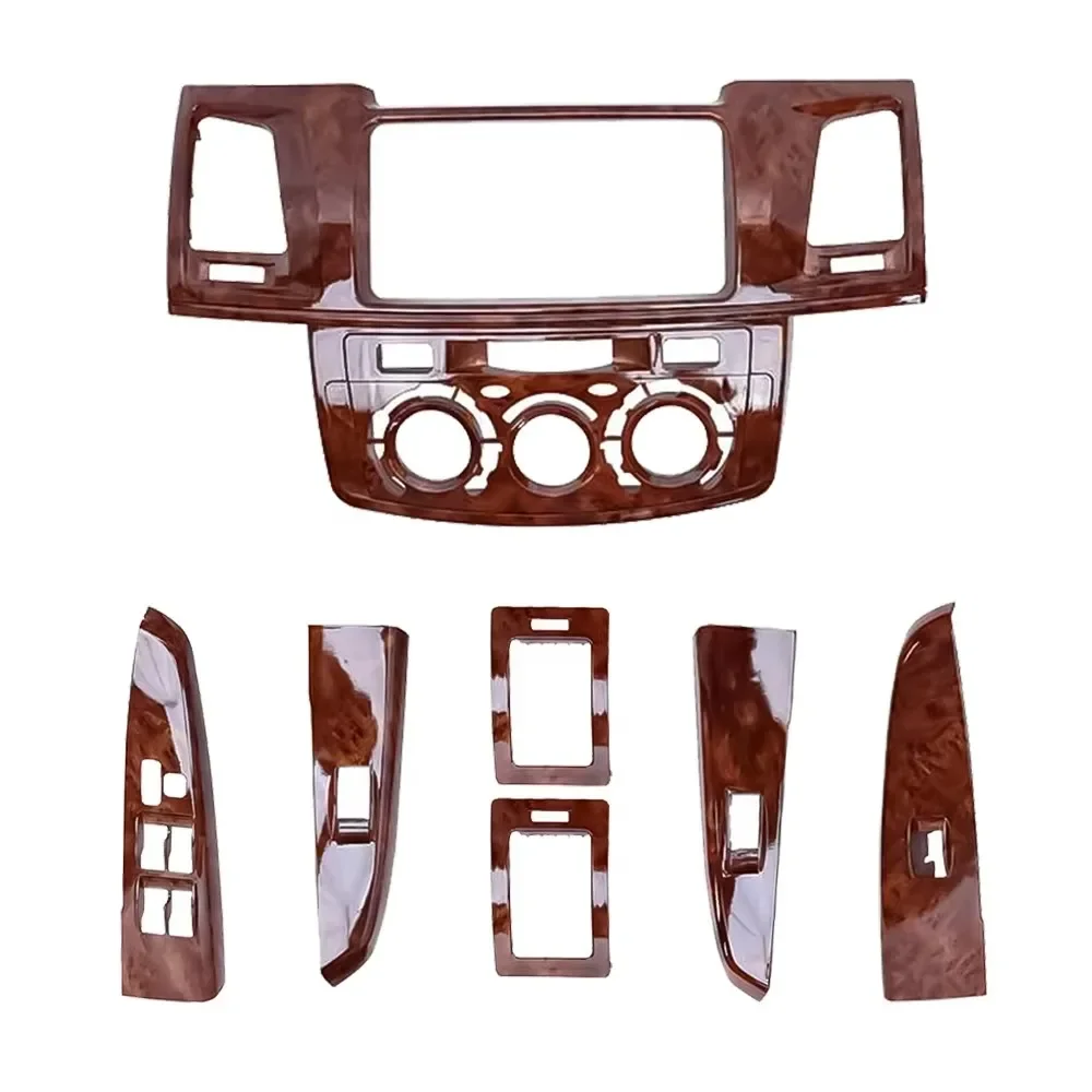 In stock New   Factory Price Accessories Car Plastic Dashboard Panel Cover for TOYOTA FORTUNER Hilux VIGO 2008-2014 Peach Wood I