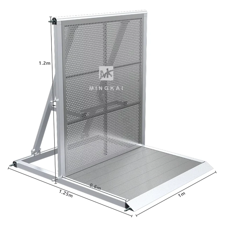 

Congestion Barrier Silver Traffic Control Security Temporary Fencing Event Music Festival Safety Protection