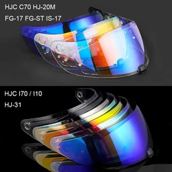 Casco Moto HJC Motorcycle Helmet Visor HJ-31C I70 I10 &C70 HJ-20M FG-17 FG-ST IS-17 FullFace Helmet Capacete De Moto Accessories